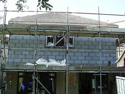 Rear of Bungalow with second floor in blocks added. Picture_2