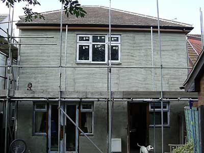 Rendering first coat on the rear aspect. picture_4